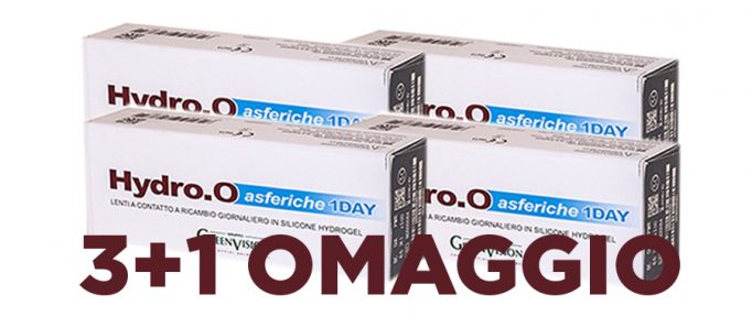 lenti a contatto giornaliere Hydro.O asferiche one day Greenvision