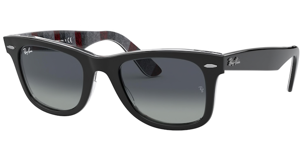 13183A BLACK ON CHEVRON GREY/BURGUNDY