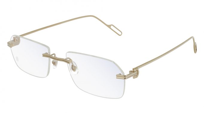 occhiali da vista unisex metallo Cartier