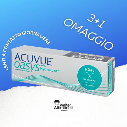 Acuvue Oasys Hydraluxe 1-Day. PROMO 3+1 Omaggio