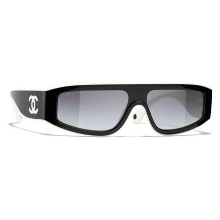 Occhiali a Maschera da sole CH6057 1656S6 Bianco & nero