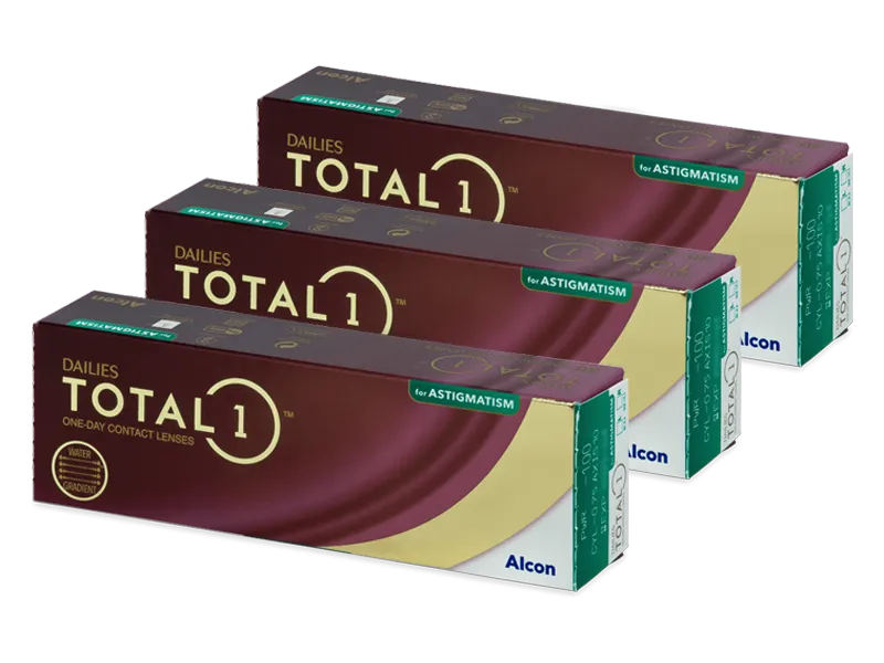 Alcon dailies total 1 for astigmatism 90lenti